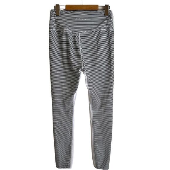 All Fenix White and Grey Striped Limitless High Rise Leggings Size Medium - Picture 4 of 8